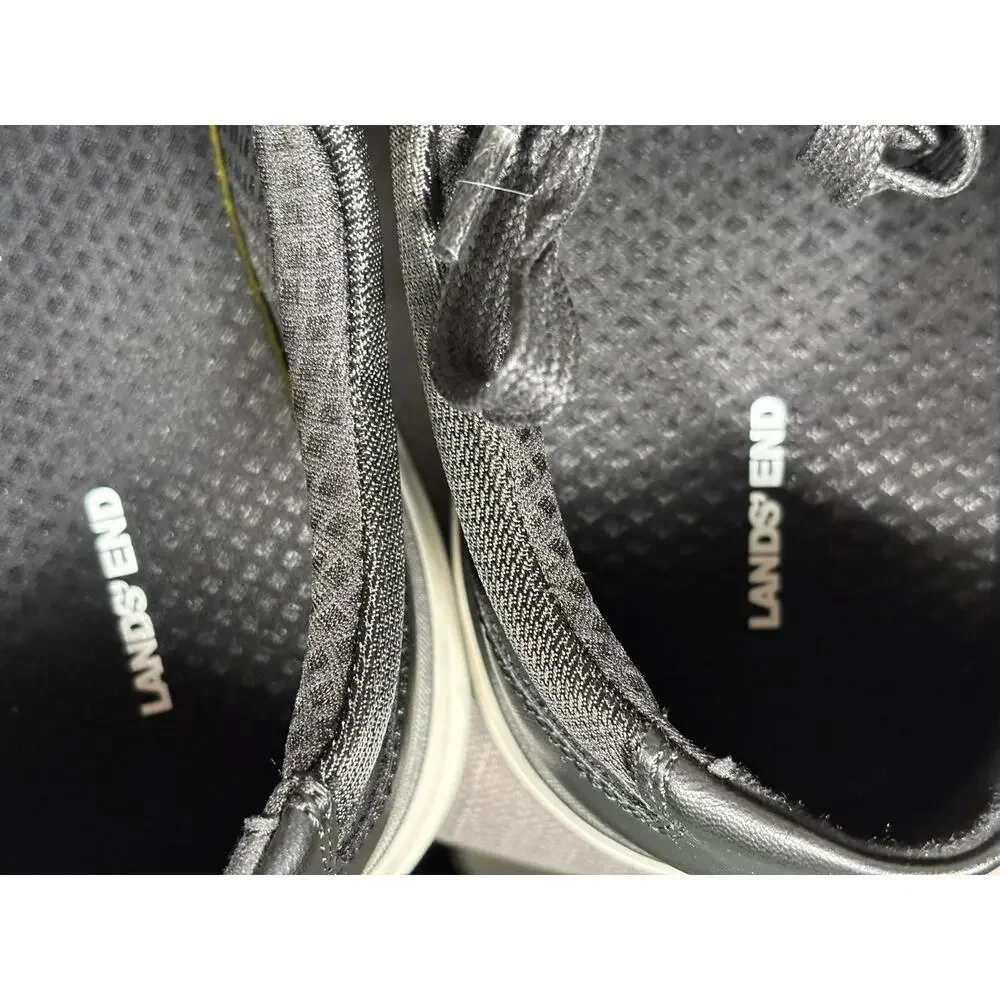 Lands End Sport Oxford Comfort Shoes Mens Size 13 Black & White 1908426 NEW